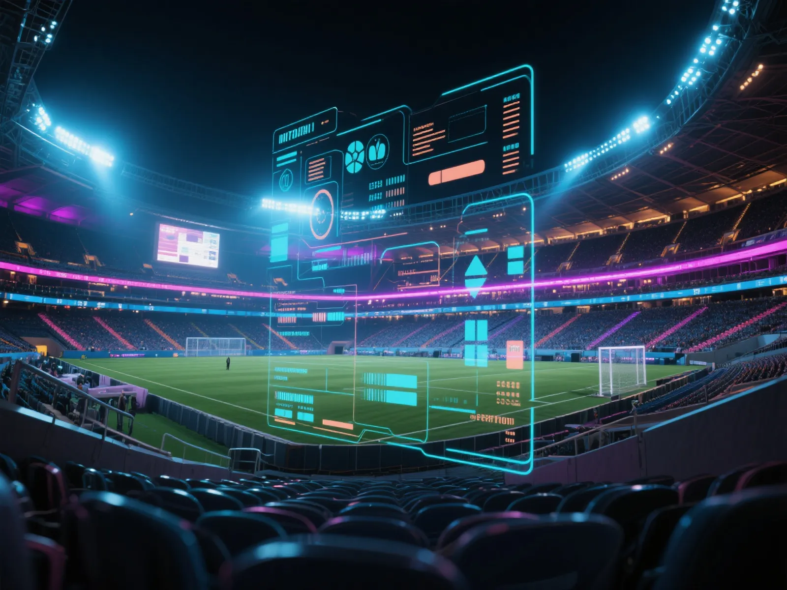 球场与数据动态示意